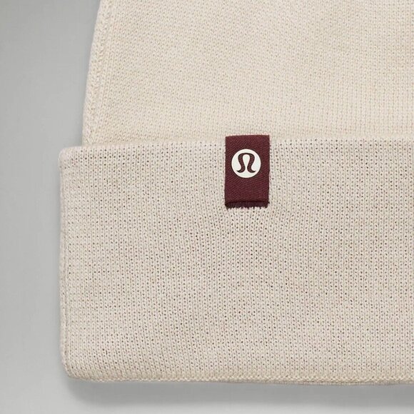 NWT LULULEMON Team Canada Wool Blend Reversible Beanie Ivory L/XL - Picture 5 of 8